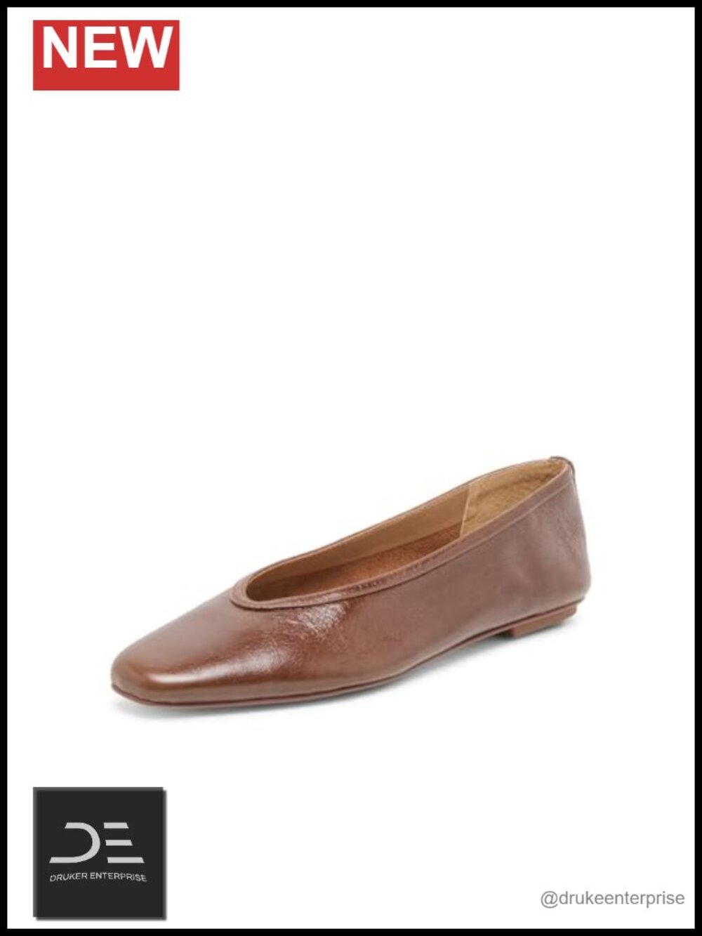 Leather Ballet Flats Pointed Toe Slip-On Women's Casual Shoes